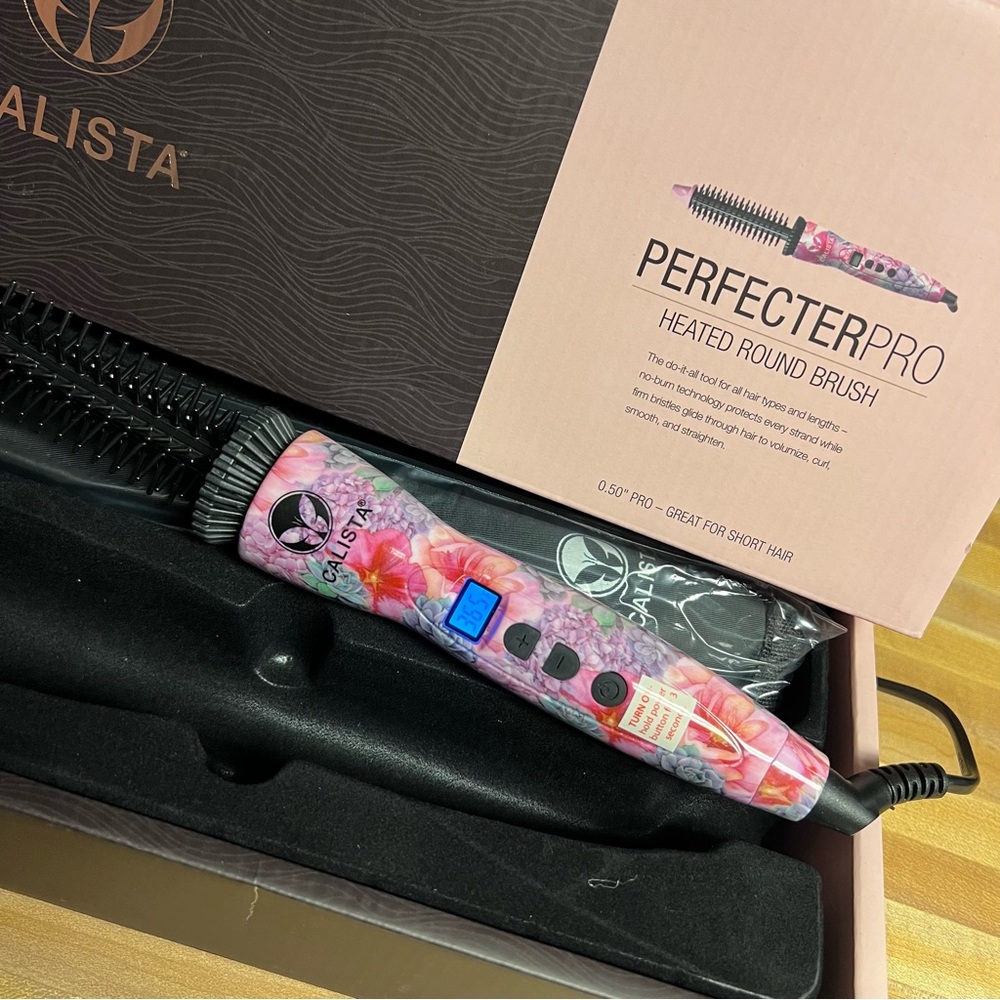 Calista Perfecter Pro Heated Round Brush New in Box 0.5” Barrel - Picture 2 of 5